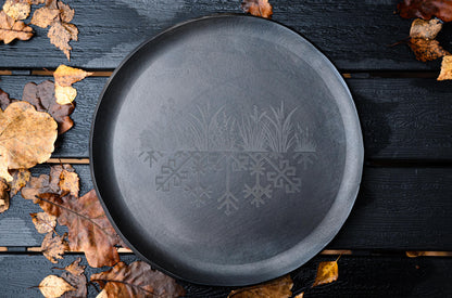 Gravēts šķīvis "Aplis", ~30,5 cm